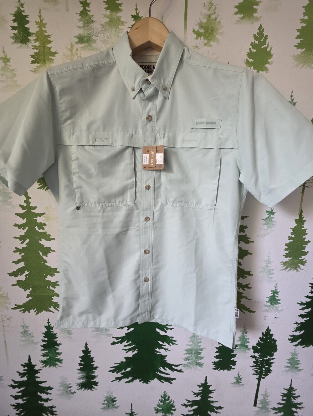 Eddie Bauer Men’s Short-Sleeve Button-Down Shirt